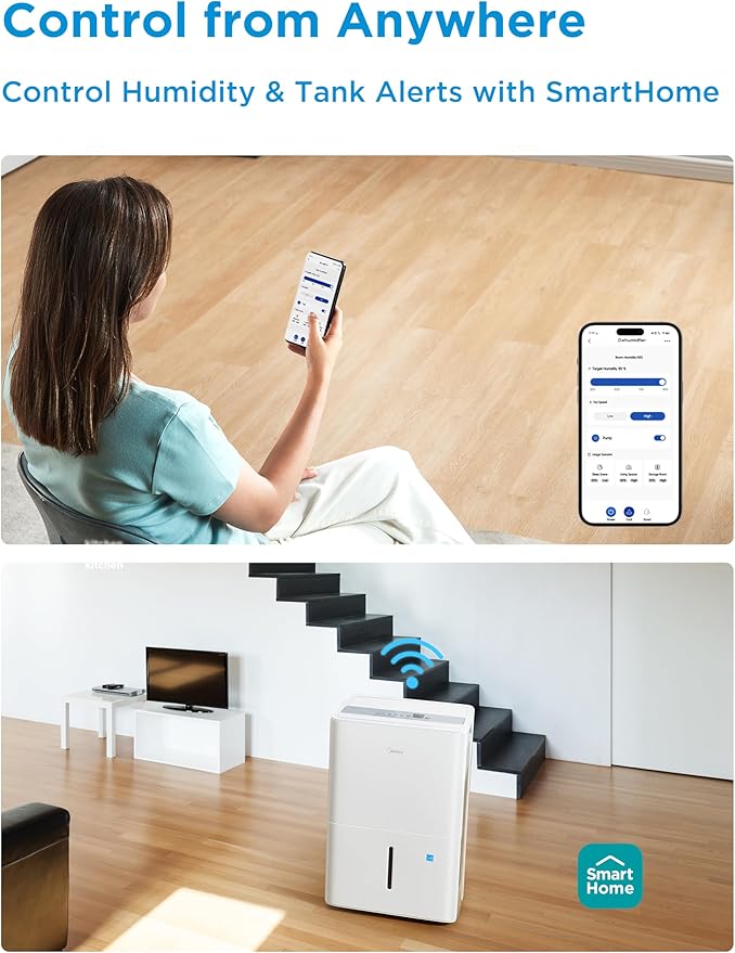 Midea 1, 500 Sq. Ft. Energy Star Certified Dehumidifier - Image 3