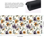 Watercolor Floral Large Mouse Pad, Gaming Keyboard Desk Pad, Extended Mouse Mat - Image 3