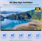KVM Switch 3 Monitors 3 Computers 8K@60Hz 4K@144Hz, HDMI Dispalyport Triple - Image 4