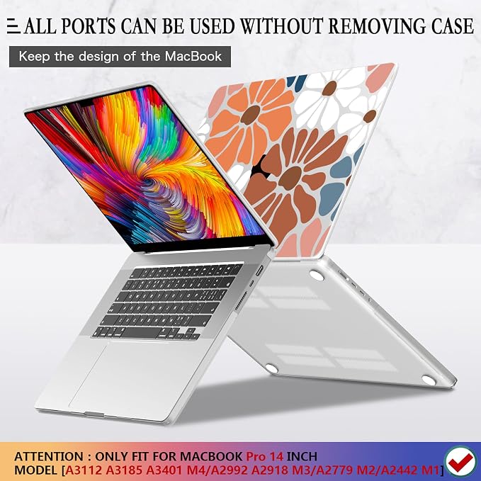CISSOOK Compatible with MacBook Pro 14 inch 2025 2024-2021 Release M4 M3 M2 M1 - Image 4