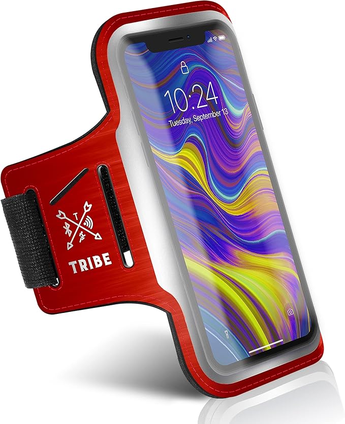 TRIBE Running Phone Holder Armband. iPhone & Galaxy Cell Phone Sports Arm Bands by Tribe