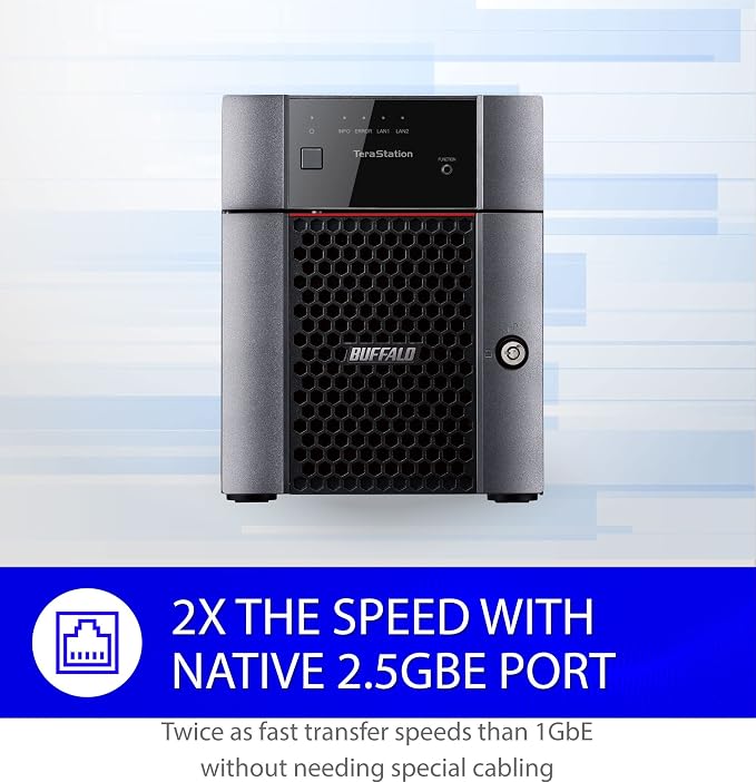 BUFFALO TeraStation Essentials 4-Bay Desktop NAS 8TB - Image 5