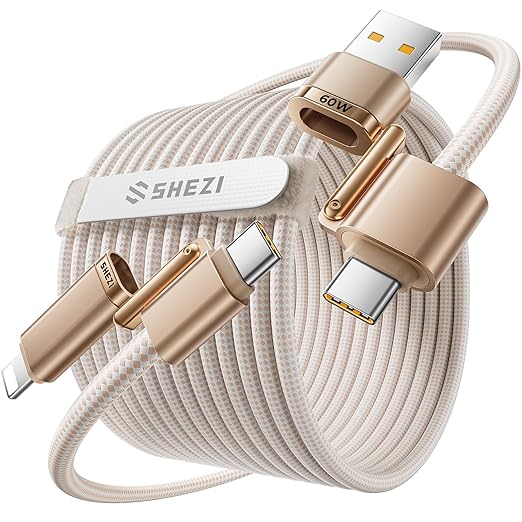 SHEZI 4-in-1 Compatible with USB C to Lightning Cable 60W Fast Charging &Data - Image 8