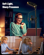 Desk Ring Light with Stand, Adjustable Desktop Light with Phone Holder - Image 2