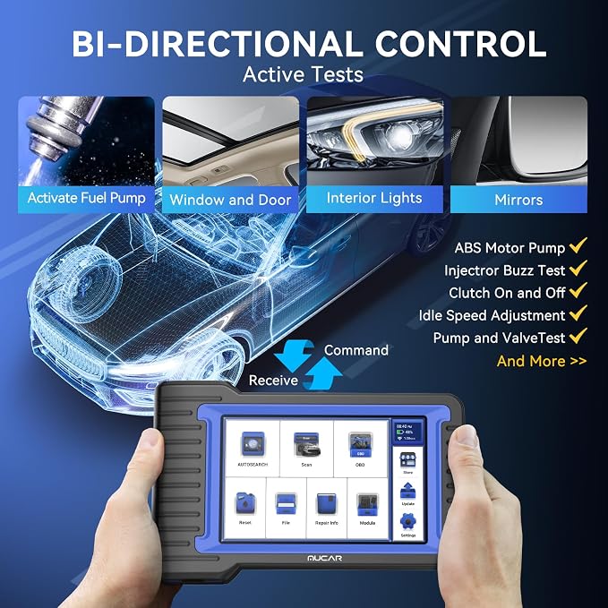 MUCAR OBD2 Scanner Diagnostic Tool, Bidirectional Scan Tool, All Systems 28+ - Image 4