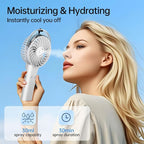 PANERGY Handheld Misting Fan – Rechargeable Battery Operated, Handheld Personal - Image 2