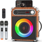 Bluetooth Speaker with Two Wireless Microphones, Outdoor Speaker with by JAUYXIAN