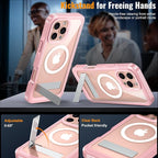 360° Protection Magnetic for iPhone 16 Pro Case Built-in 9H Privacy Screen - Image 3
