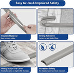 Cord Cover Floor 6ft Grey, PVC Floor Cable Cover, Cord Hider Floor Cord - Image 7