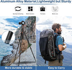 68" Tripod for Camera & Shooting Tripods, 2 in1 Camera Tripods & Monopods - Image 4