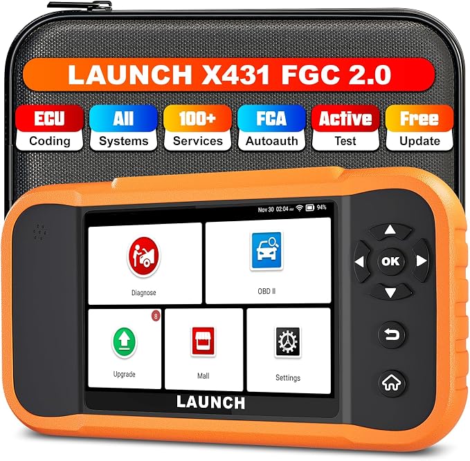 LAUNCH X431 Creader Elite 2.0 FGC OBD2 Scanner, ECU Coding, Bi-Directional Scan by LAUNCH
