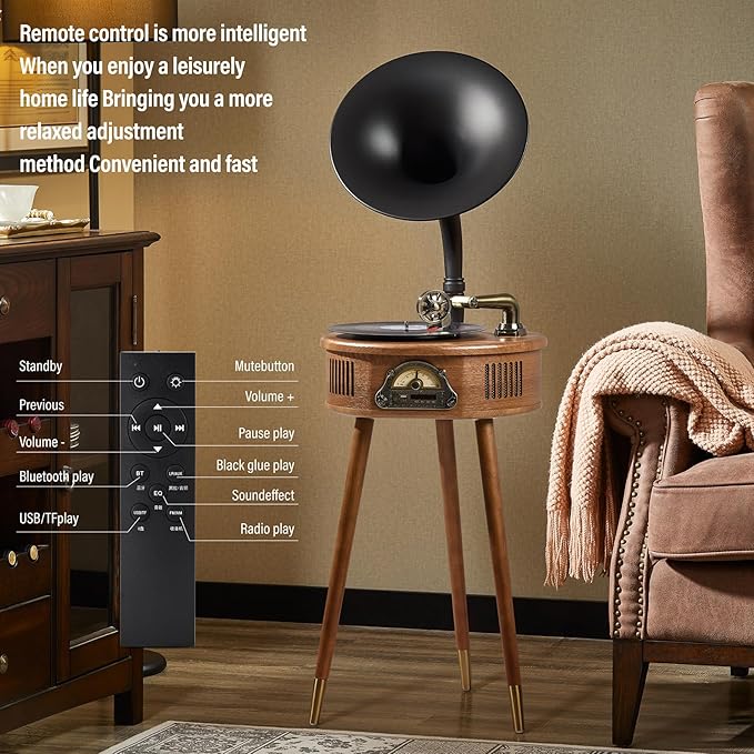 Gramophone Record Player，Italian Style Gramophone Vinyl Record Player - Image 7