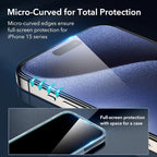 ESR 3+1 Pack for iPhone 15 Pro Max Screen Protector, Full Coverage Ultra-tough - Image 3