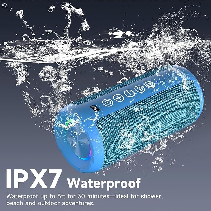Ortizan Portable Bluetooth Speakers, IPX7 Waterproof Wireless Speaker - Image 4