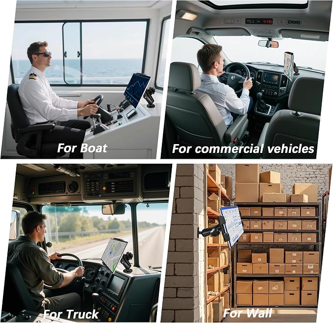 Aluminum Heavy-Duty Truck Tablet Mount - Image 3