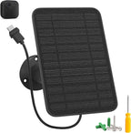 5W Solar Panel for Blink Camera Outdoor, Solar Panel Charger Compatible by FOHOA