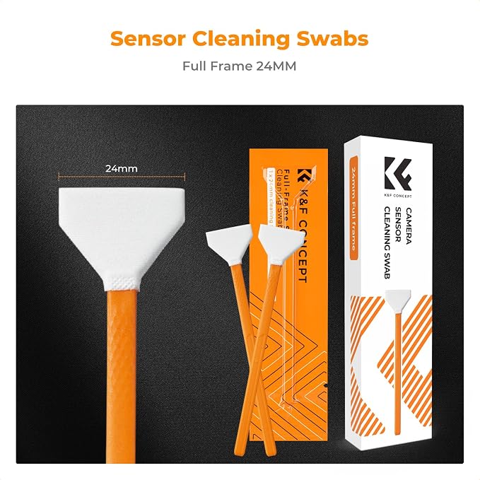 K&F CONCEPT 6 Pack Full-Frame Sensors Cleaning Swabs, DSLR SLR Digital Camera - Image 2