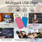 2GB USB Flash Drive 10 Pack Nicepicten USB 2.0 Thumb Drives Metal Jump Zip - Image 2