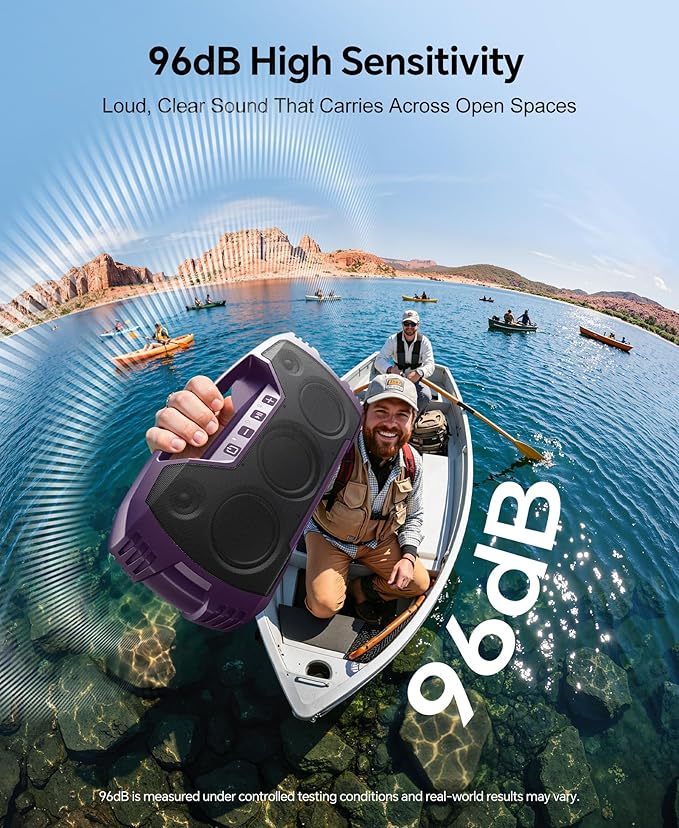 IPX7 Waterproof Outdoor Bluetooth Speaker, 32H Playtime, Floating Design - Image 9
