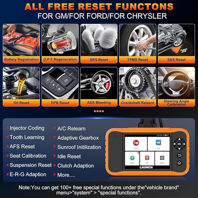 LAUNCH X431 Creader Elite 2.0 FGC OBD2 Scanner, ECU Coding, Bi-Directional Scan - Image 4