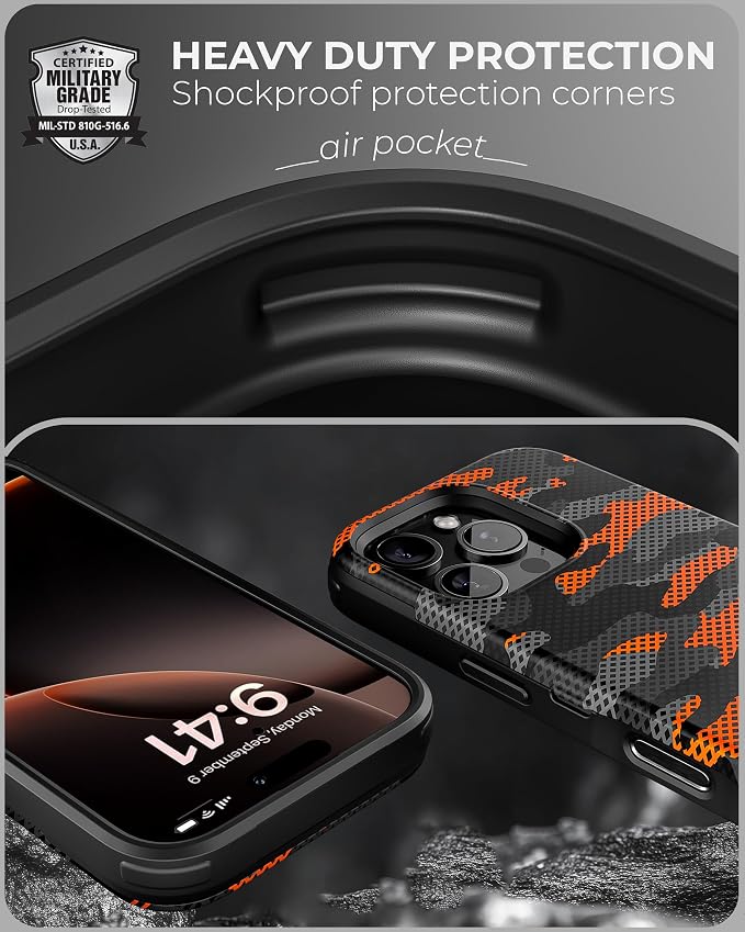 TORU CX Slim for iPhone 16 Pro Case Wallet | Protective Shockproof Heavy Duty - Image 5