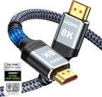 Highwings 8K 10K 4K HDMI Cable 48Gbps 6.6FT/2M, Certified Ultra High Speed HDMI by Highwings