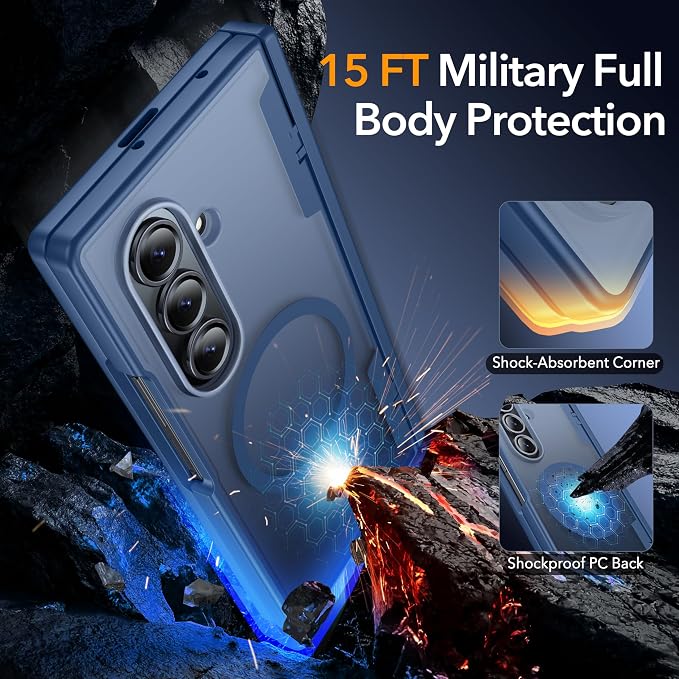 Oneagle Magnetic for Samsung Galaxy Z Fold 7 Case Built in Screen Protector - Image 5