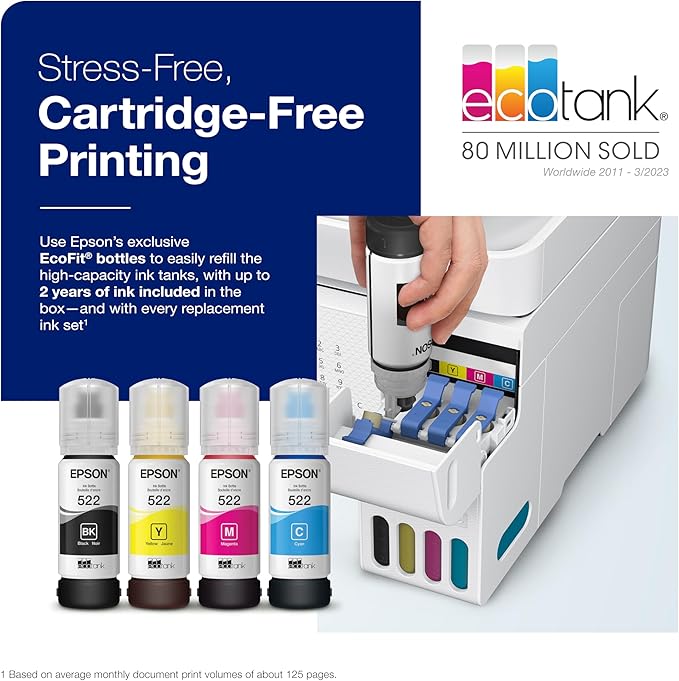 Epson EcoTank ET-4800 Wireless All-in-One Cartridge-Free Supertank Printer - Image 4