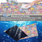 Mouse Pad, Large Cute Christmas Cats Desk Mat, Extended Non-Slip Gaming - Image 4