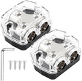 2 Way Power Distribution Block 1x 0 GA in 2X 0 GA Out Circuit Protector by Unknown