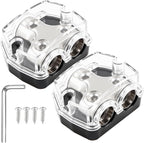 2 Way Power Distribution Block 1x 0 GA in 2X 0 GA Out Circuit Protector by Unknown
