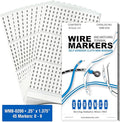 Premium Wire Marker Book for Cable Management, Vinyl-Coated, High-Tack Adhesive by Unknown