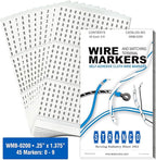 Premium Wire Marker Book for Cable Management, Vinyl-Coated, High-Tack Adhesive by Unknown