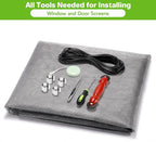 FLYZZZ Window Screen Door Repair Kit, 7-in-1 Sliding Patio Door & Screen Door - Image 7