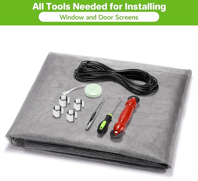 FLYZZZ Window Screen Door Repair Kit, 7-in-1 Sliding Patio Door & Screen Door - Image 7