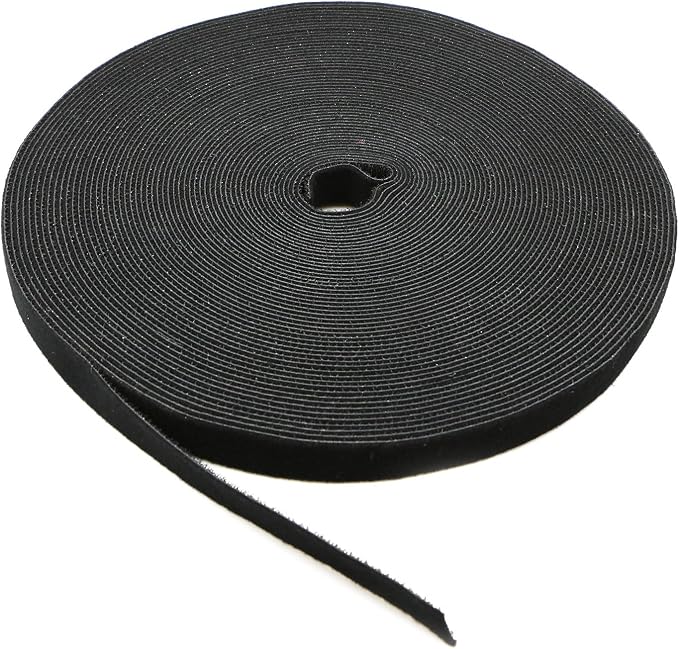 Reusable Fastening Tape Cable Ties 3/4 Inch Double Side Hook Roll by SAISN