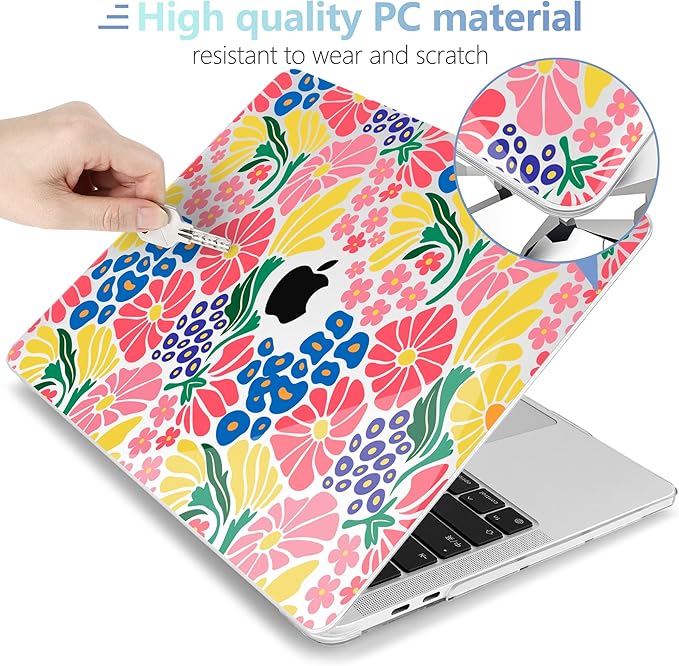 MEEgoodo Case for MacBook Pro 13 inch Case 2022 2021 2020 New A2338 M2/M1 A2251 - Image 3