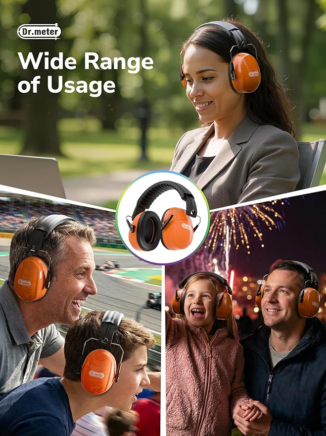 Dr.meter Noise Reduction Ear Muffs, Ear Protection Noise Cancelling Headphones - Image 7