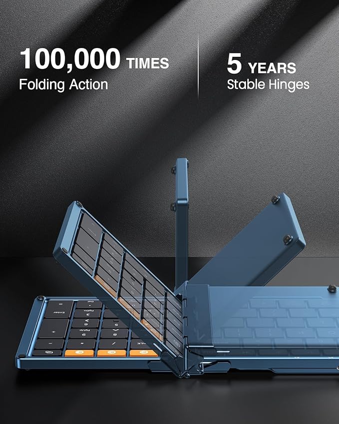 ProtoArc Foldable Bluetooth Keyboard, XK01 Full-Size Portable Wireless Keyboard - Image 2