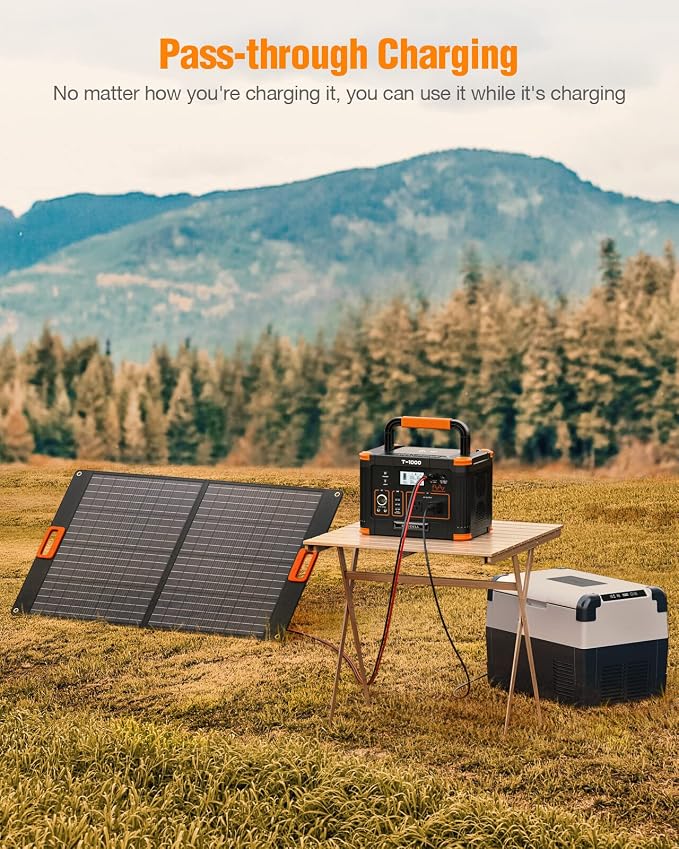 Portable Power Station 1000W, GRECELL 999Wh Solar Generator - Image 6