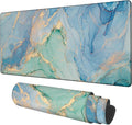Gaming Desk Pad Large Extra Length Fluid Art Marble Mouse Pad Keyboard Laptop by Unknown