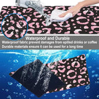 Mouse Pad, Large Rose Pink Leopard Printings Desk Mat, Extended Non-Slip Gaming - Image 4
