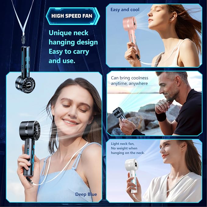 2pcs Portable Handheld Turbo Fan - Image 7