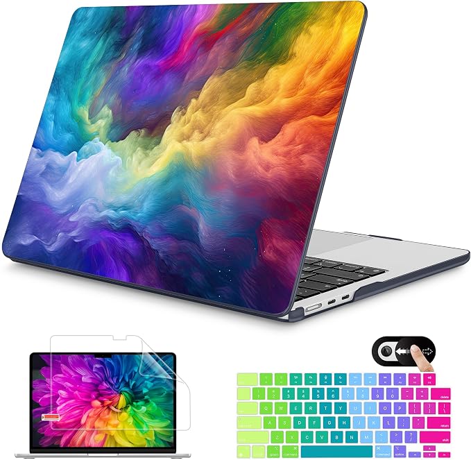 Mektron for 2025 M4 MacBook Air 13.6 Inch A3240 Case Fits 2023 A2681 M2 2024 by Mektron
