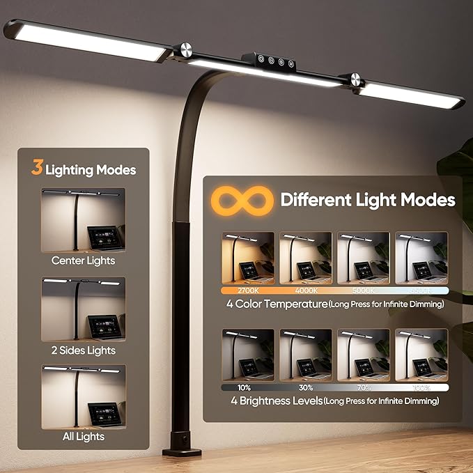 Large Desk Lamps for Home Office, 39.3" Architect Desk Lamp - Image 2