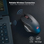 Redragon M656 Gainer Wireless Gaming Mouse, 4000 DPI 2.4Ghz Wireless Mouse w/ 5 - Image 4