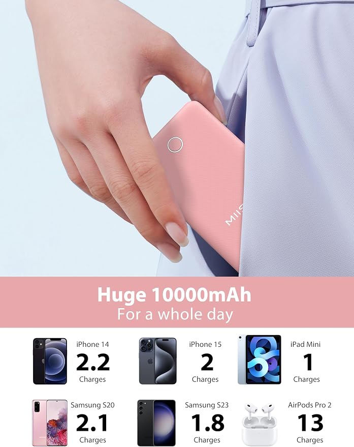 10000mAh Slim Portable Charger - Image 5