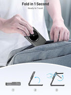 Magnetic Wireless Charger for Samsung, 3 in 1 Foldable MagSafe Charging Station - Image 4