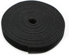 Reusable Fastening Tape Cable Ties 3/4 Inch Double Side Hook Roll by SAISN