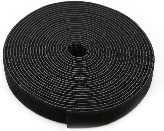 Reusable Fastening Tape Cable Ties 3/4 Inch Double Side Hook Roll by SAISN